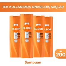 Elidor Saç Bakım Şampuanı Anında Onarıcı 200 ml x4