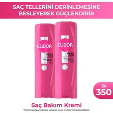 Elidor Saç Bakım Kremi Güçlü ve Parlak 350 ml x2