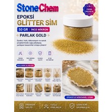 Stonechem Epoksi Glitter Sim 50 gr Ince Mikron Parlak Gold
