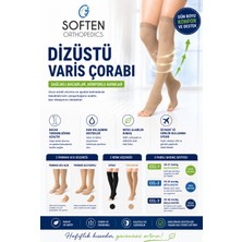 Soften Orthopedics Soften Orthopedıcs Diz Üstü Varis Çorabı Orta Basınç Ccl-2 Burnu Açık Ten Rengi Çift