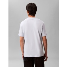 Calvin Klein Erkek Mavi Calvin Klein 20S March Graphıc Se, Cıq, S Mavi Erkek T-Shirt
