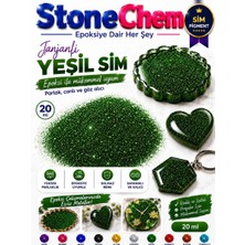 Epoksi Bazlı Su Yeşili Parlak Sim 20 ml