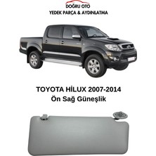 Doğru Oto Toyota Hilux Ön Sağ Güneşlik 2007-2014