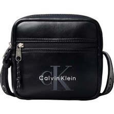 Calvin Klein Erkek Siyah Calvin Klein Bold Logo Webbıng Sq, Ub1 Siyah Erkek Çapraz Çanta