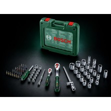Bosch Lokma Seti 1/4" + 1/2" Cırcır Anahtar Seti 60 Parça