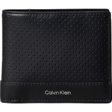 Calvin Klein Erkek Siyah Calvin Klein Perforated Bıllfold, Ub1 Siyah Erkek Cüzdan