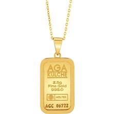 AgaKulche 2.5 gr Altın Külçe Kolye