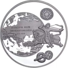 AgaKulche Avrupa Hun İmparatorluğu Gümüş Sikke Coin