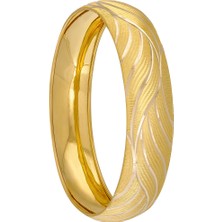 AgaKulche 14 Ayar 10 Gram Dalgalı Şarnel Altın Bilezik