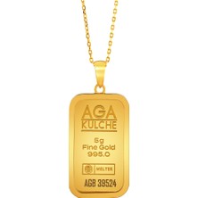 AgaKulche 5 gr Altın Külçe Kolye