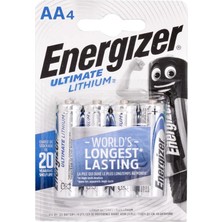 Energizer Ultimate Lithium L91/AA Kalem Pil - 4lü Blister