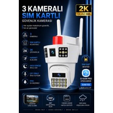 Venas 3 Kameralı 4g Sim Kart ile ve 12 Volt Adaptör ile Çalışan 12 mp Telefona Kurulan Güvenlik Kamerası