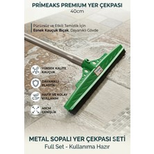 Primeaks 40 cm Yer Çekpası ve 120 cm Metal Sap Seti - Dayanıklı Yersil ve Çok Amaçlı Sap