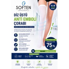 Soften Orthopedics Soften Orthopedıcs Ameliyat Çorabı Diz Üstü Antı-Emboli Çorabı 1 Çift