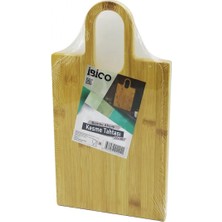 Hace Bazaar DİKDÖRTGEN=22X38CM Ahşap Bambu Kesim Panosu - Kesme Tahtası Oval Kulplu (4887)