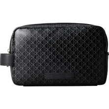 Calvin Klein Erkek Siyah Calvin Klein Emblem Aop Coated Do, Ub1 Siyah Erkek El Çantası