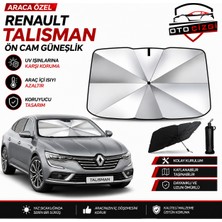 OtoÇizgi Renault Talisman Şemsiye Tip Ön Cam Güneşliği Katlanabilir Uv Korumalı Araç Cam Güneşlik