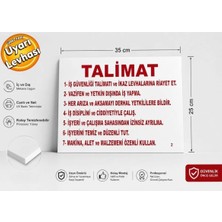 Ergündoğdu 'Talimat' Uyarı Ikaz Levhası Pvc 25X35 cm