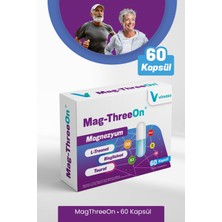Vitasso Mag-Threeon 60 Kapsül Kutu MAGNEZYUM,B6,B12,C,D3,K2 Vitamin ve Mineral Gıda Takviyesi