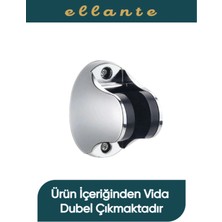 Ellante Krom Duş Başlığı Tutucu Ayarlanabilir Askı Mafsal