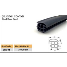 Contacall Çelik Kapı Fitili Siyah 6 Metre Çelik Kapı Kasa Fitili Ürün Kodu-Çlk-91