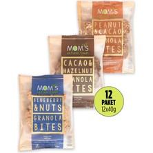 Mom's Natural Foods 12'li Mix Glutensiz Granola BITES