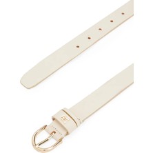 Tommy Hilfiger Kadın / Kız Krem Tommy Hilfiger Essentıal Effortless, Z00 Krem Kadın Kemer