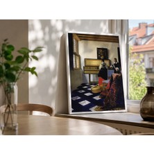 Lia Gallery The Music Lesson - Johannes Vermeer - Çerçevelitab