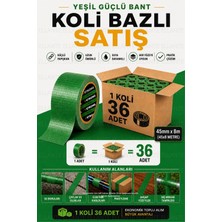 Ellante Yeşil Güçlü Tamir Bandı 45MM x 8m Çok Amaçlı Su Geçirmez Tamir Bandı 36 Adet