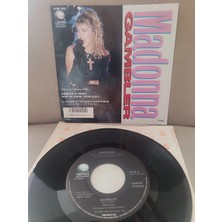 Plakperest Madonna - Gambler   - 1985 Japonya  Basım 45LIK Plak - Dönem Basımdır