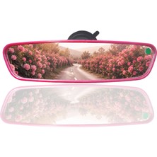 Takgör Pırlanta-5 Vantuzlu Universal Dikiz Aynası 25X6 cm Pembe