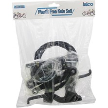 Hace Bazaar Plastik Bisiklet Fren Takımı Set 2pcs Fren Kolu - 1pcs Fren Teli  - 4pcs Fren Mekanizma - Pabuç (4887)