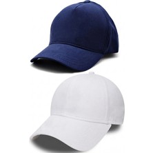 Takı Dükkanı Garson Boy 1 Lacivert 1 Beyaz Erkek Kız Çocuk Cap Şapka 2 Adet cp215lb