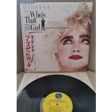 Plakperest Madonna - Who’s That Girl - Soundtrack 1987 Japonya  Basım 33 Lük Lp Plak - Obi’li - Dönem Basım