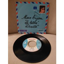 Plakperest Marc Aryan  –  La Lettre / Liberté -  1973  Belçika Basım 45LIK Plak - Dönem Basımdır