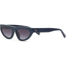 Hermossa Elva Hm 1746 C3 Lacivert Cat Eye Kadın Güneş Gözlüğü