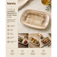 Bonna Terraın Gourmet Dıkdörtgen Kayık Tabak 17 cm