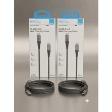 Acl Aura Akse Usb-C To Lightning 0.3 Metre 27W 3A Örgülü Hızlı Şarj Kablosu - 2 Adet Ikili Paket