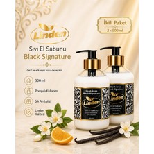 Linden Sıvı El Sabunu Siyah Imza 500 ml Black Signature X2 Adet