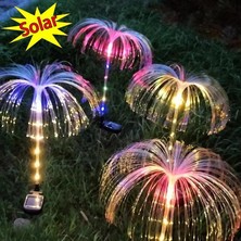 Mobee Avatar Denizanası Solar Bahçe Lambası Rgb Renk Değiştiren Güneş Enerjili LED Dekoratif Çim Aydınlatma Tekli