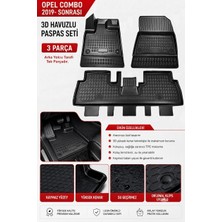 Elorcar Opel Combo 2019+ARACA Özel 3D Havuzlu Paspas Seti