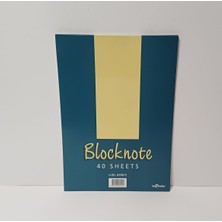 Le Color A4 Düz Bloknot Karton Kapak 40 Yaprak