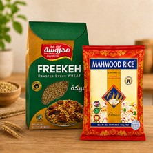 Mahmood Rice 1121 Basmati Pirinç 900 gr +Gurme Yeşil Firik Bulgur (Freekeh) 800 gr