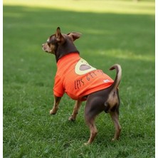 Miniş Avocado Neon Turuncu Esnek Küçük Irk Köpek T-shirtü (1 kg-12 kg arasına uygun bedenlerde)