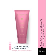 Novalyce Ton Eşitleyen Pembe Güneş Kremi SPF 50+ Tüm Cilt Tipleri İçin Nemlendirici Koruma 50 ml