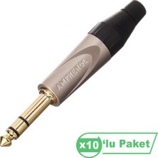 Amphenol TS3P-AU 6,3mm Stereo Erkek Jak Konnektör ( 10'lu Paket )
