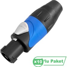 Amphenol Sp2 2 Pin Speakon Konnektör ( 10'lu Paket )