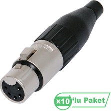 Amphenol AC5F 5 Pin Xlr Dişi Konnektör ( 10'lu Paket )