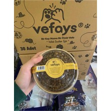 Vefays 200 gr Porsiyon Mama Tavuklu 30’lu Koli – Sokak Kedileri Için Pratik Mama + Su Kabı Kapak