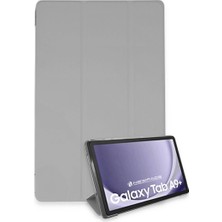 Gees Global Samsung Galaxy Tab A9 Plus Kılıf Tablet Smart Kılıf - Gri